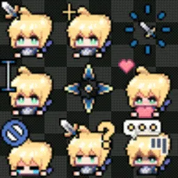 Saber Fate animated mouse cursor