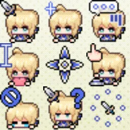 Saber (Honkai Star Rail) animated mouse cursor