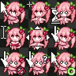 sakura miku (@nokia_yan) animated mouse cursor