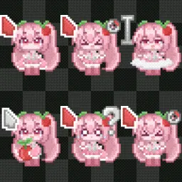 𑣲⋆sakura miku pink𑣲𝄞 animated mouse cursor