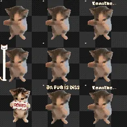 scuba cat animated mouse cursor