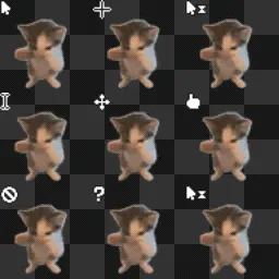 Scuba Cat Cursor Set