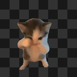 Scuba Cat(Hotspot in middle) animated mouse cursor