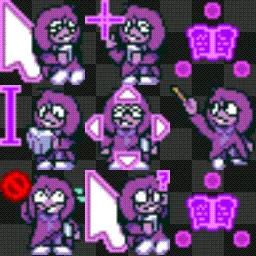 Seth (deltarune) animated mouse cursor