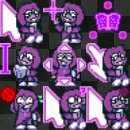 Seth, Green, Yellow Deltarune Cursor Pack