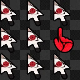 Sharingan animated mouse cursor