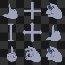 Shark hand mouse cursor