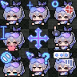 Silver Wolf animated mouse cursor