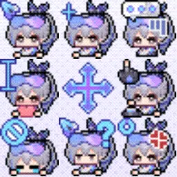 Silver Wolf (Honkai Star Rail) animated mouse cursor