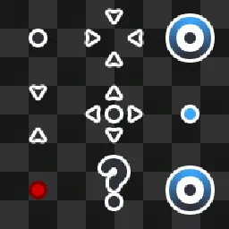 simple dot black animated mouse cursor