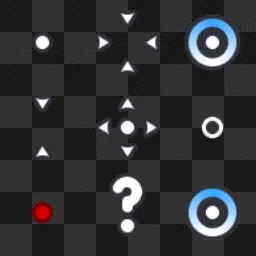 simple dot white animated mouse cursor