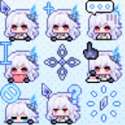 Skirk (Genshin Impact) animated mouse cursor