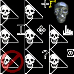 skull animated mouse cursor