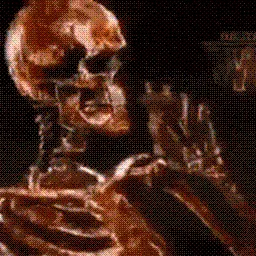 Smoking Skeleton animated mouse cursor