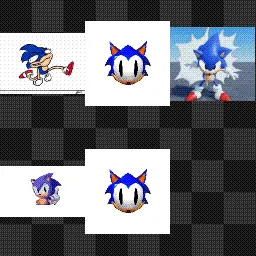 sonic animated mouse cursor