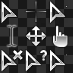 Space inside animated mouse cursor