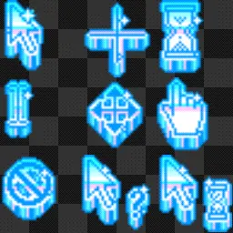 Sparkly Ice animated mouse cursor