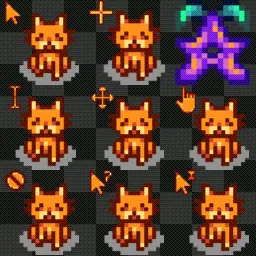 Stardew Valley Cats & Co animated mouse cursor
