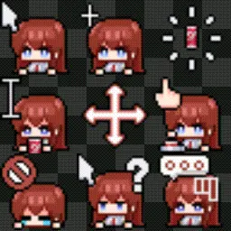 Steins;Gate - Makise Kurisu animated mouse cursor