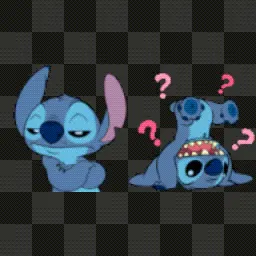 Stitch animated mouse cursor