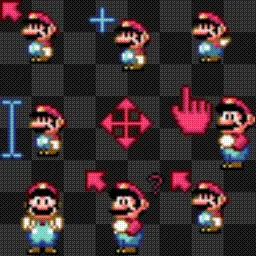 Super Mario World (SMW) animated mouse cursor