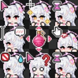 Suzumi,Reisa (Magical) + Rabu animated mouse cursor