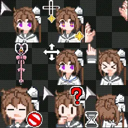 Tamate Momochi animated mouse cursor