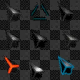 TechnoBlue V2 animated mouse cursor