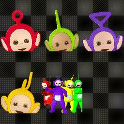 Teletubbies, troll mouse cursor