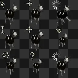 The Polish cow animated mouse cursor