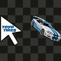Toyo Tires & Nissan Skyline mouse cursor