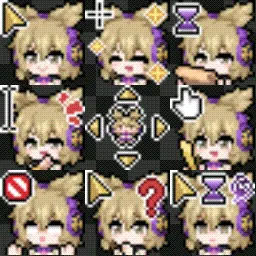 Toyosatomimi no Miko(豊聡耳神子) animated mouse cursor
