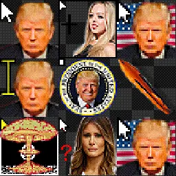 Trump animated mouse cursor