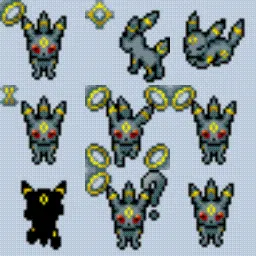 umbreon pokemon animated mouse cursor