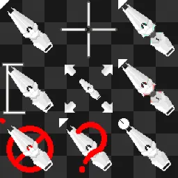 Unicorn Gundam Shield animated mouse cursor