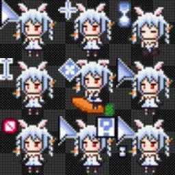 Usada Pekora Pixel Art Cursor Set (15-in-1)兎田ぺこら