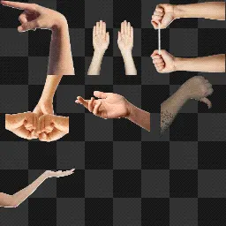 Wacky hands mouse cursor