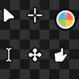 White and Black Cursor