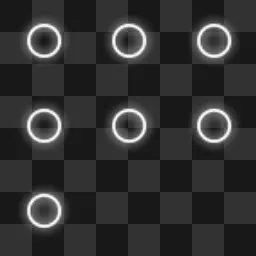 white circles mouse cursor