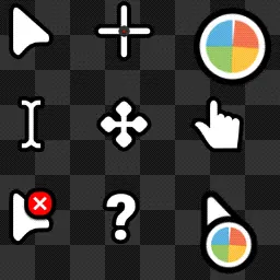 White Default animated mouse cursor