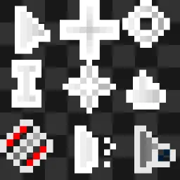 white gradient mouse cursor