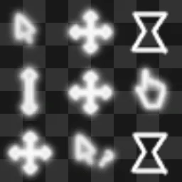 White Neon Cursor
