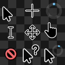 Windows 11 Fluent Curors v3 (Dark) animated mouse cursor