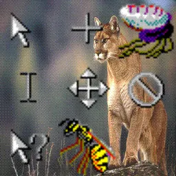 Windows 95 Plus - Dangerous Creatures animated mouse cursor