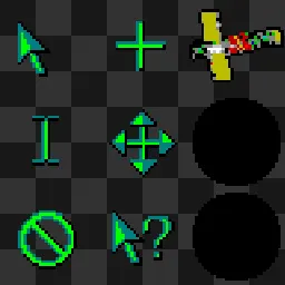 Windows 95 Plus: Space animated mouse cursor