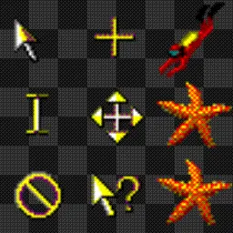 Windows 95 Plus: Underwater animated mouse cursor