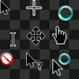 Windows Vista Black animated mouse cursor
