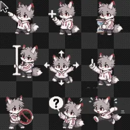 WolfFurry mouse cursor