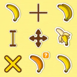 Yellow Banana animated mouse cursor