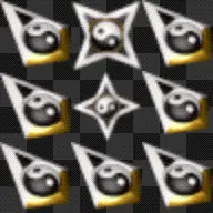 yin yang gold animated mouse cursor
